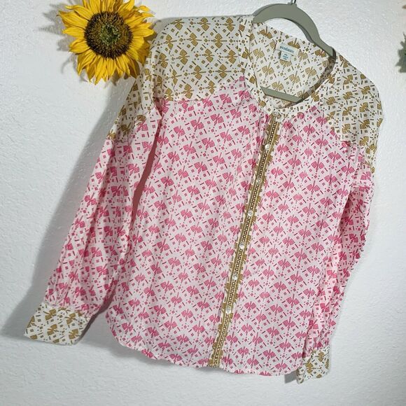 Sundance Aztec Button Down Boho Blouse Size Petite Small Women’s - Picture 5 of 11